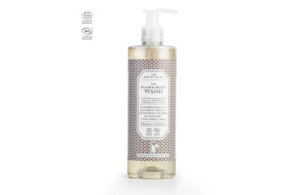 The Rerum Natura Hair and Body Wash Organic Certified Locked Pump 380 ml