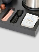Coffe and Tea Welcome Tray Xanthic black