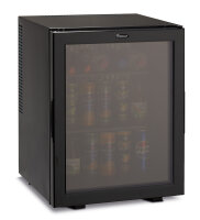Thermoelectric Minibar with Transparent Glass Door – 40L, Black