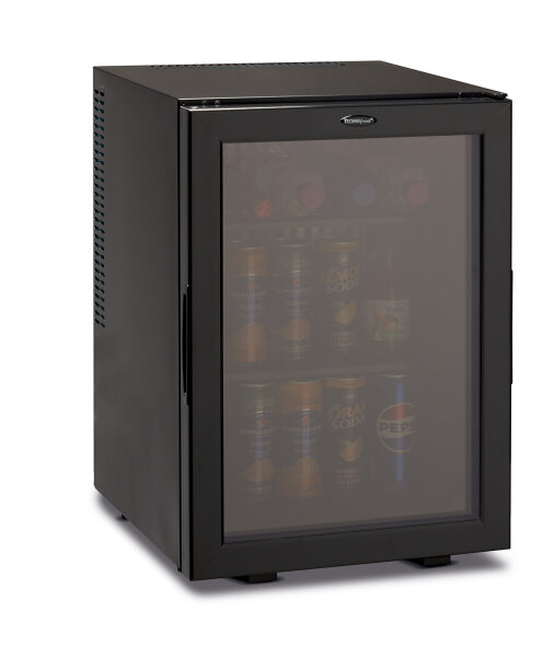Thermoelectric Minibar with Transparent Glass Door – 30L, Black