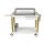 Special Serving Trolley - with Holders for Bottles and Glasses gold