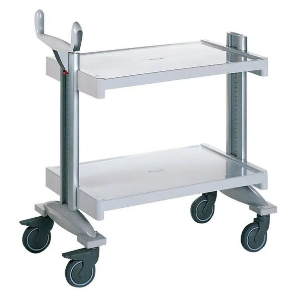 Ergonomic Multifunction Trolley with 2 Shelves