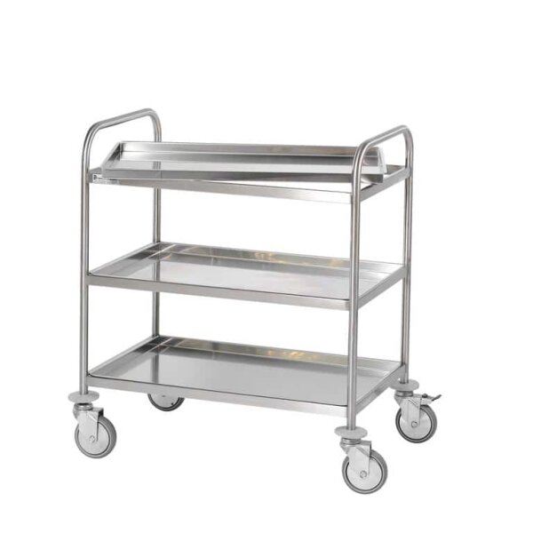 Kitchen Serving Trolley with 2 Removable Shelves small