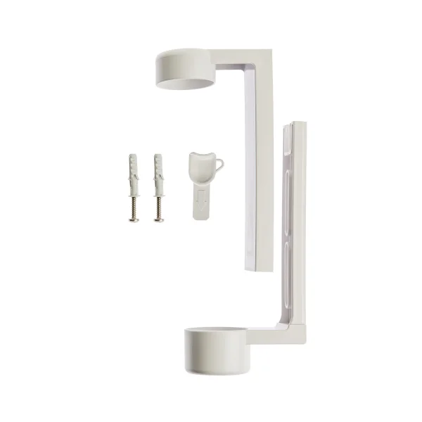 White Holder for 330 ml Squeezable System with Screws