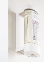 White Holder with Double-sided Tape, for 330 ml Squeezable System