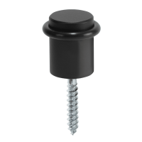 Bodentürstopper, Schwarz – Edelstahl, Matt Finish