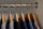 Economy Wooden Hotel Coat Hanger with non-slip Bar and Notches lacquered 44 cm
