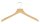Profi Hotel Coat Hanger with Bar and Notches lacquered 45 cm