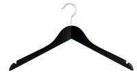 Hotel Hanger with Notches black 45 cm