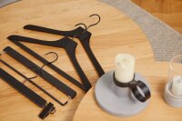 Hotel Hanger with Notches black 45 cm