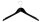 Hotel Hanger with Notches black 45 cm