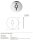 Ladies WC Pictogram Polished Stainless Steel Round Ø 75 mm - 3M Self-Adhesive