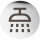 Shower Symbol Pictogram Polished Stainless Steel Round Ø 75 mm - 3M Self-Adhesive