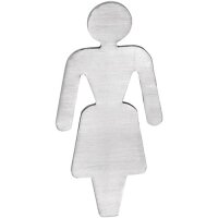 Pictogram Womens Toilets brushed