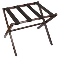 Wooden Luggage Rack without Back Support walnut 2