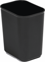 Rechteckiger Abfallbehälter schwarz 13,2 l