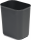 Rechteckiger Abfallbehälter dunkelgrau 6,6 l feuerfest