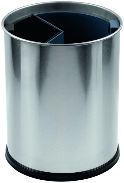 Separation Waste Bin with Two Compartments 13 l satin