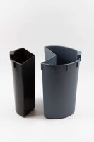 Separation Waste Bin with Two Compartments 13 l satin