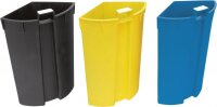 Separation Waste Bin with Three Compartments 13 l satin