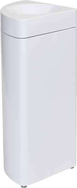 Modularer selbstlöschender Abfallbehälter weiss 36 l Kreis