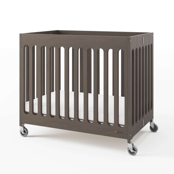 Foundations Boutique Faltbares Mini-Kinderbett – Grau
