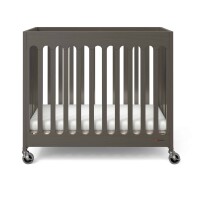 Boutique Folding Mini Crib gray