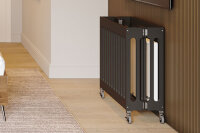 BOUTIQUE klappbare Hotel Babybett aus Holz grau