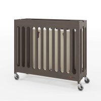 Foundations Boutique Faltbares Mini-Kinderbett – Grau