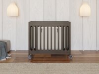 Foundations Boutique Faltbares Mini-Kinderbett – Grau