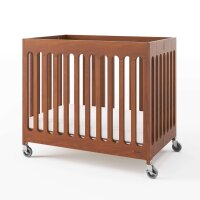 Foundations Boutique Folding Mini Baby Crib – Cherry