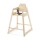 Hardwood Food-service High Chair for Kids - dark wood