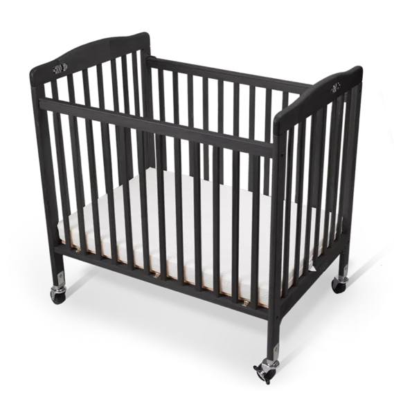 Limea Babybett Schwarz – Kompaktes Hotel- & Kinderbett