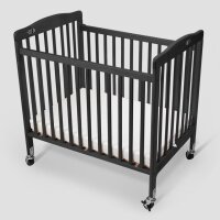 Limea Babybett Schwarz – Kompaktes Hotel- & Kinderbett