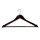 Chain Hotel Hanger Basic with Trousers Bar and Skirt Notch mahogany 45 cm
