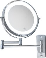 LED Cosmetic Mirror with 5x Magnification, two arms