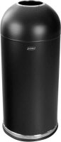 Waste Bin with Open Dome 52 L - black