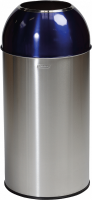 Abfallbehälter mit Einwurfloch 40 L blau