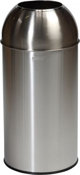 Waste Separation Bin with Open Dome Receptacle 40L - stainless steel