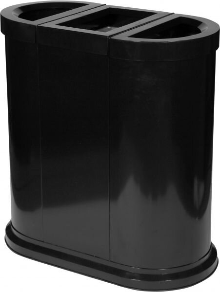 Abfallstation 150 L schwarz