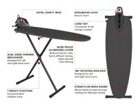 Corby Oxford Ironing Station with Steam Iron 1200W dark grey