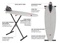 Corby Oxford Ironing Station with Steam Iron 1200W light grey