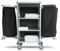 EXTRA NARROW 450 / 300 mm Chambermaid trolley width 650 mm