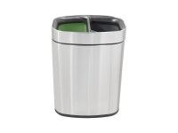 Corby Dual Recycling Bin stainless steel brushed