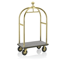 Kofferwagen BIRDCAGE ø 50 mm Goldfarbig mit grauer...