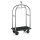 Kofferwagen BIRDCAGE ø 50 mm Silberfarbig gebürstet mit schwarzem Teppich