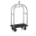 Luggage Trolley BIRDCAGE ø 50 mm BRUSHED Silver with Black Carpet