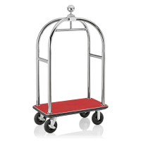 Luggage Trolley BIRDCAGE ø 50 mm Silver with Red...