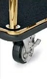 Kofferwagen BIRDCAGE ø 38 mm Goldfarbig mit schwarzem Teppich