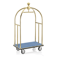 Luggage Trolley BIRDCAGE ø 38 mm Gold with Blue...